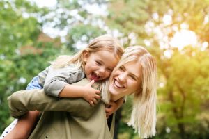 happy mom